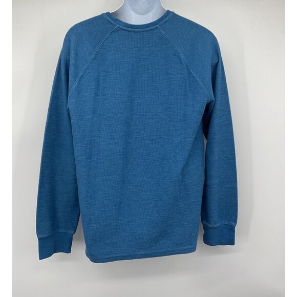 Goodfellow & Co Blue Long-Sleeve Crewneck Sweater 55% Cotton 45% Polyester - Picture 2 of 7